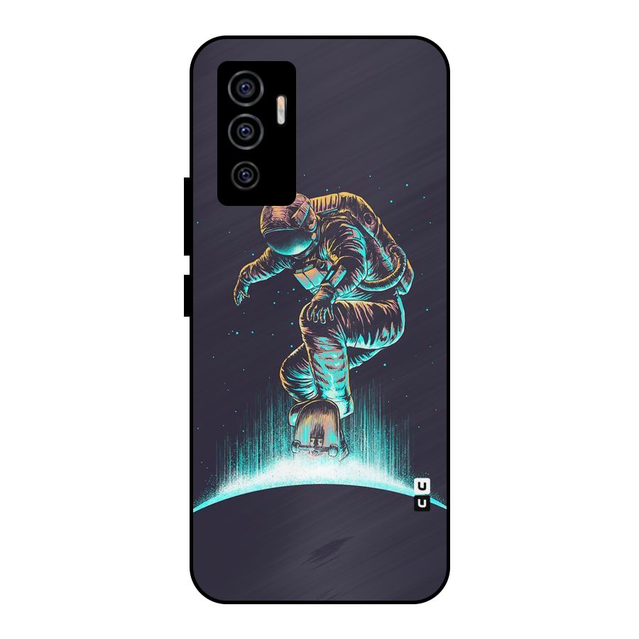 Rolling Spaceman Metal Back Case for Vivo V23e