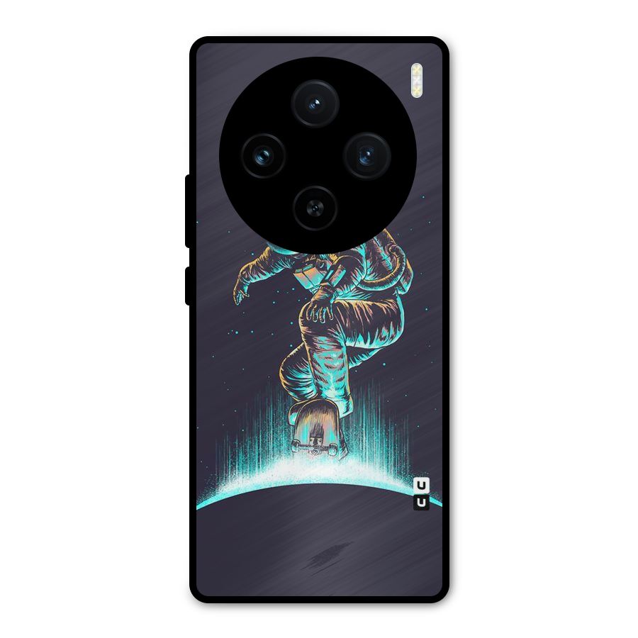 Rolling Spaceman Metal Back Case for Vivo X100