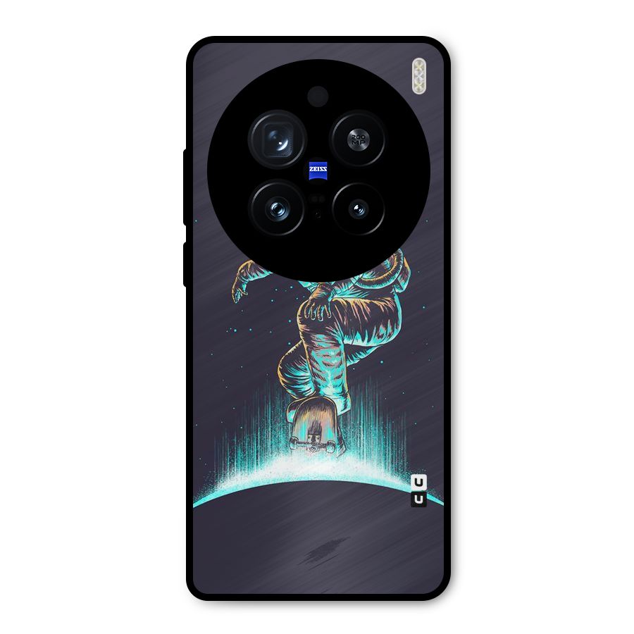 Rolling Spaceman Metal Back Case for Vivo X200 Pro