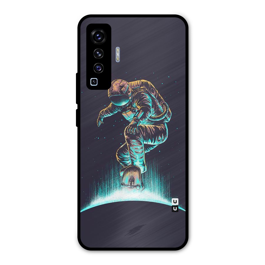 Rolling Spaceman Metal Back Case for Vivo X50
