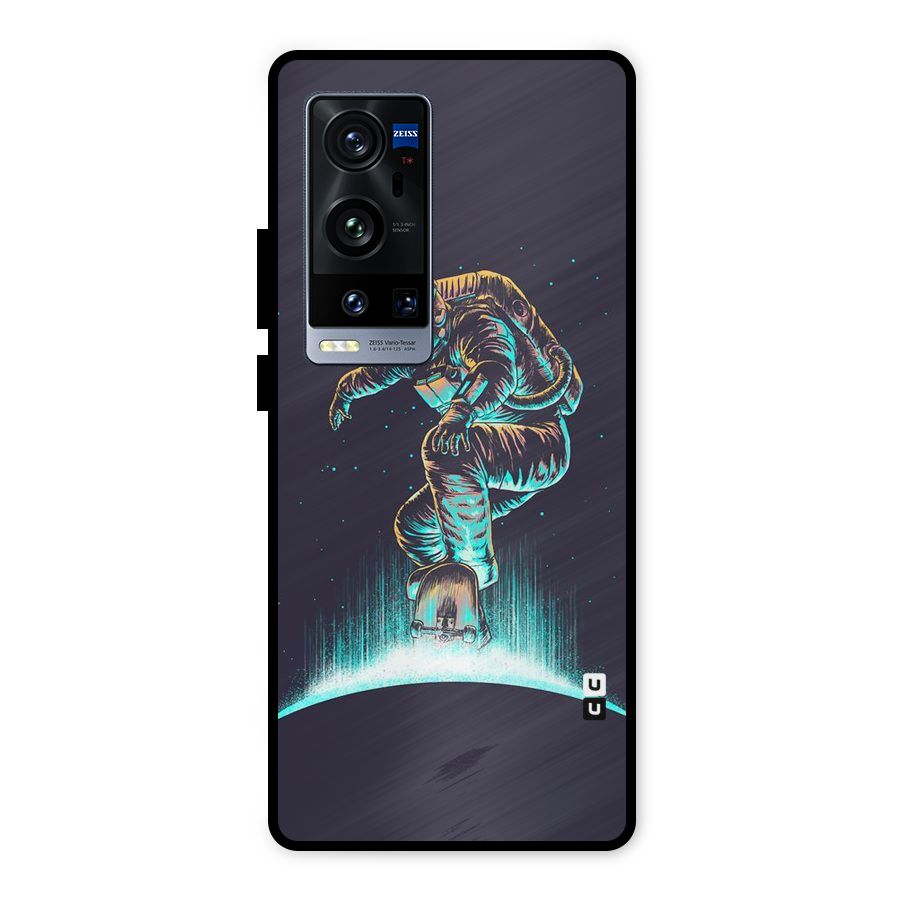 Rolling Spaceman Metal Back Case for Vivo X60 Pro Plus