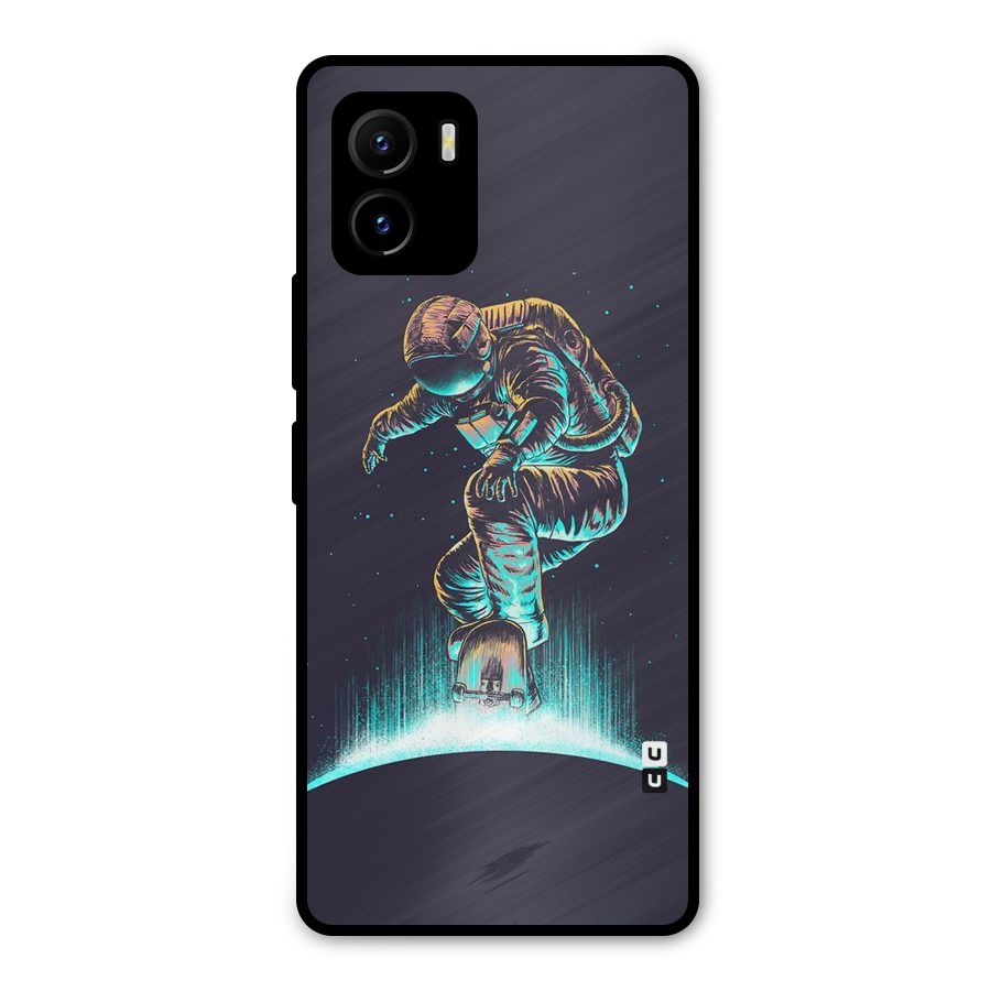 Rolling Spaceman Metal Back Case for Vivo Y15s