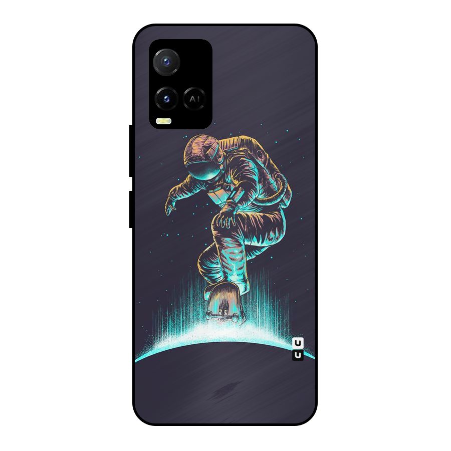 Rolling Spaceman Metal Back Case for Vivo Y21A