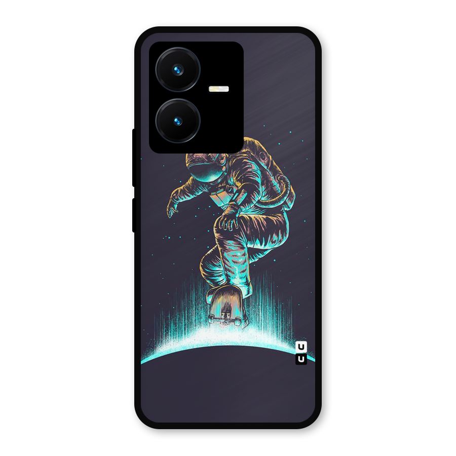 Rolling Spaceman Metal Back Case for Vivo Y22