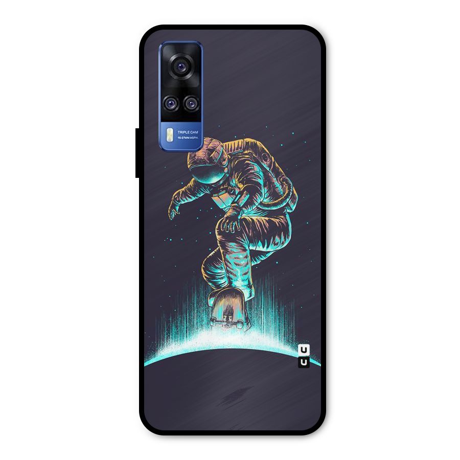 Rolling Spaceman Metal Back Case for Vivo Y31