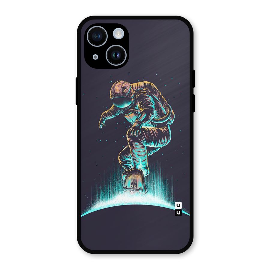 Rolling Spaceman Metal Back Case for iPhone 14
