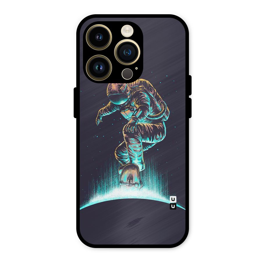 Rolling Spaceman Metal Back Case for iPhone 14 Pro