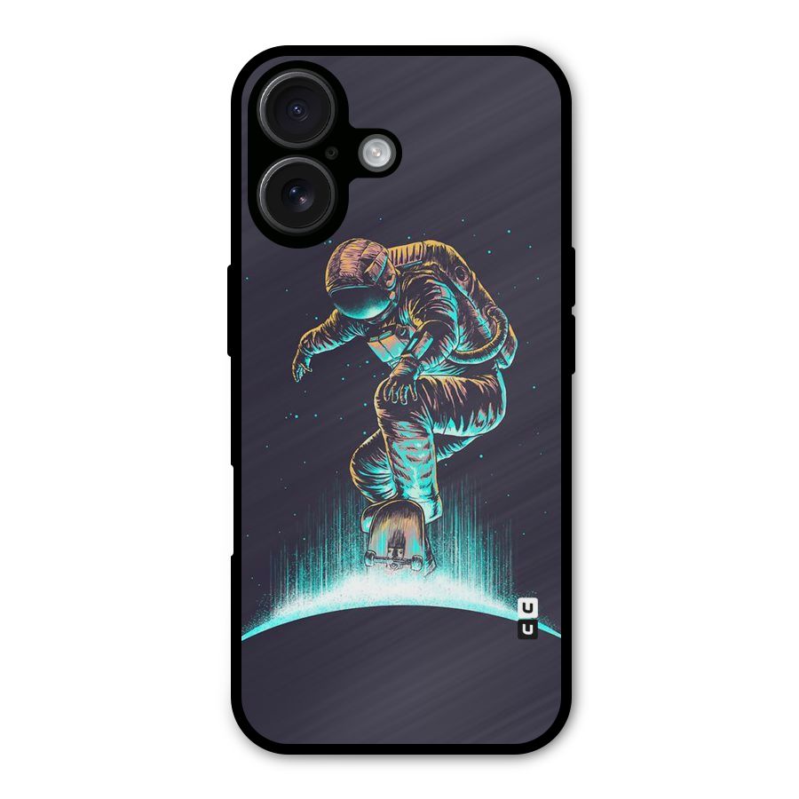 Rolling Spaceman Metal Back Case for iPhone 16