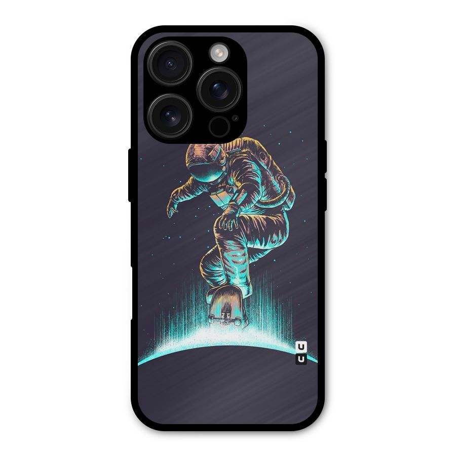 Rolling Spaceman Metal Back Case for iPhone 16 Pro
