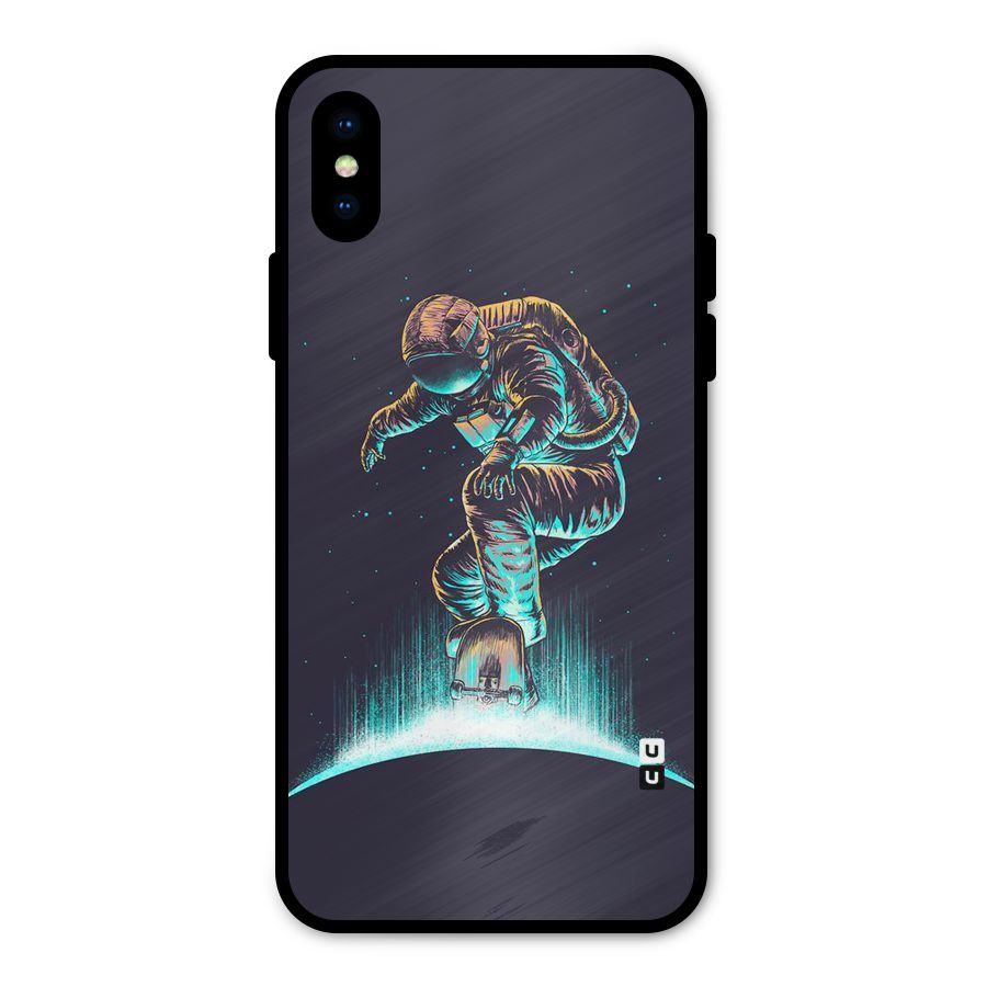 Rolling Spaceman Metal Back Case for iPhone X