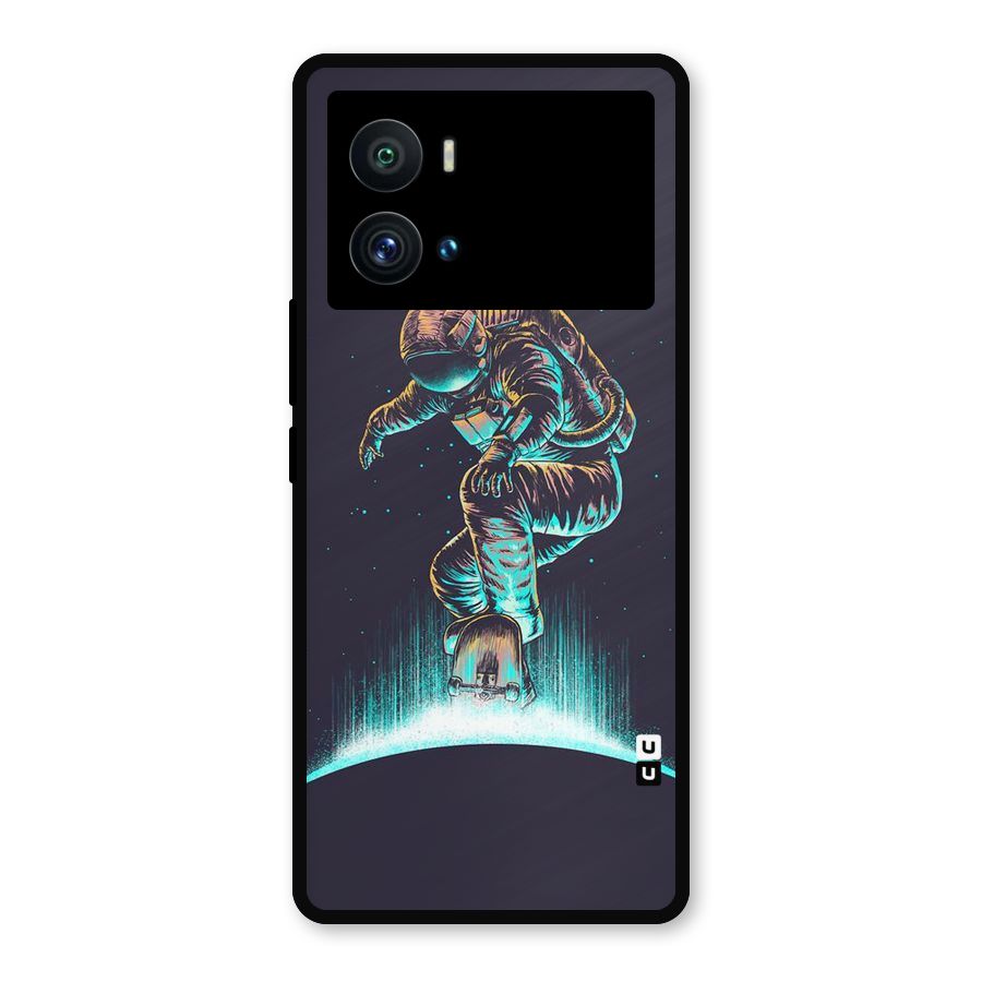 Rolling Spaceman Metal Back Case for iQOO 9 Pro