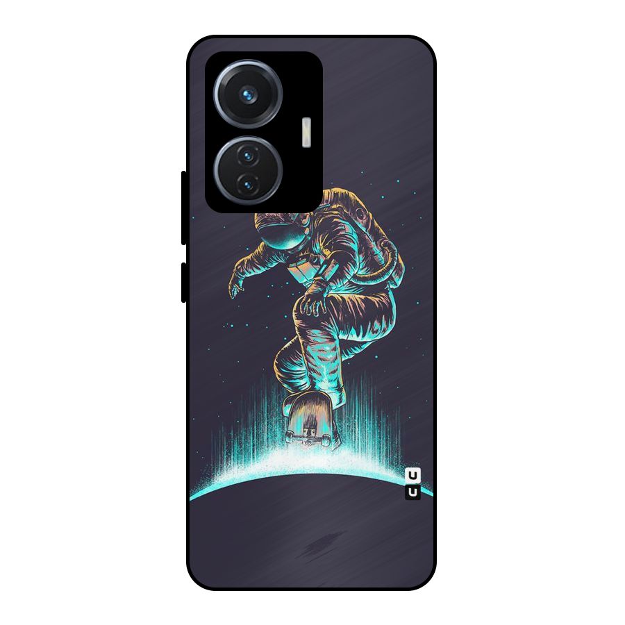 Rolling Spaceman Metal Back Case for iQOO Z6 44W