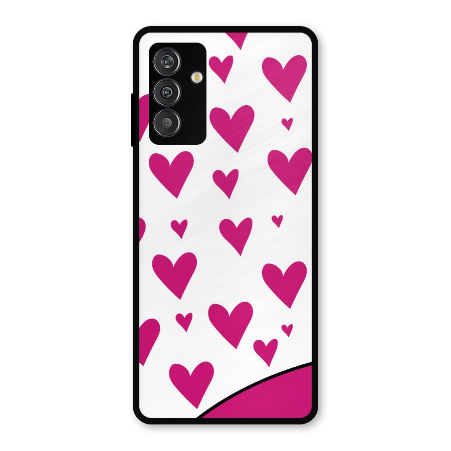 Romantic Couples with Hearts Metal Back Case for Galaxy F13