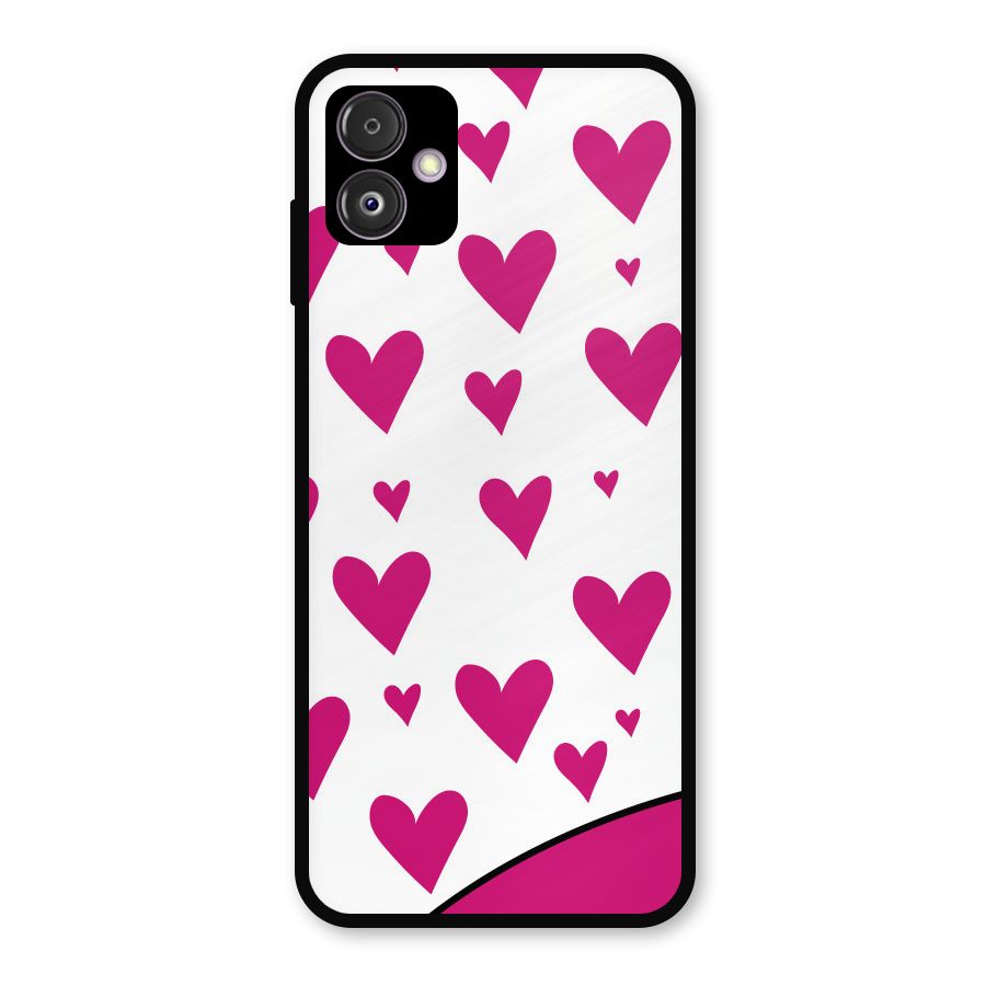 Romantic Couples with Hearts Metal Back Case for Galaxy F14