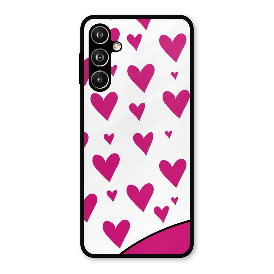 Romantic Couples with Hearts Metal Back Case for Galaxy F54
