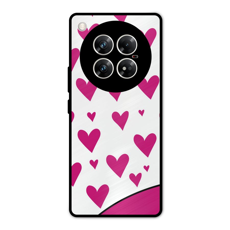 Romantic Couples with Hearts Metal Back Case for Infinix Zero 40 5G