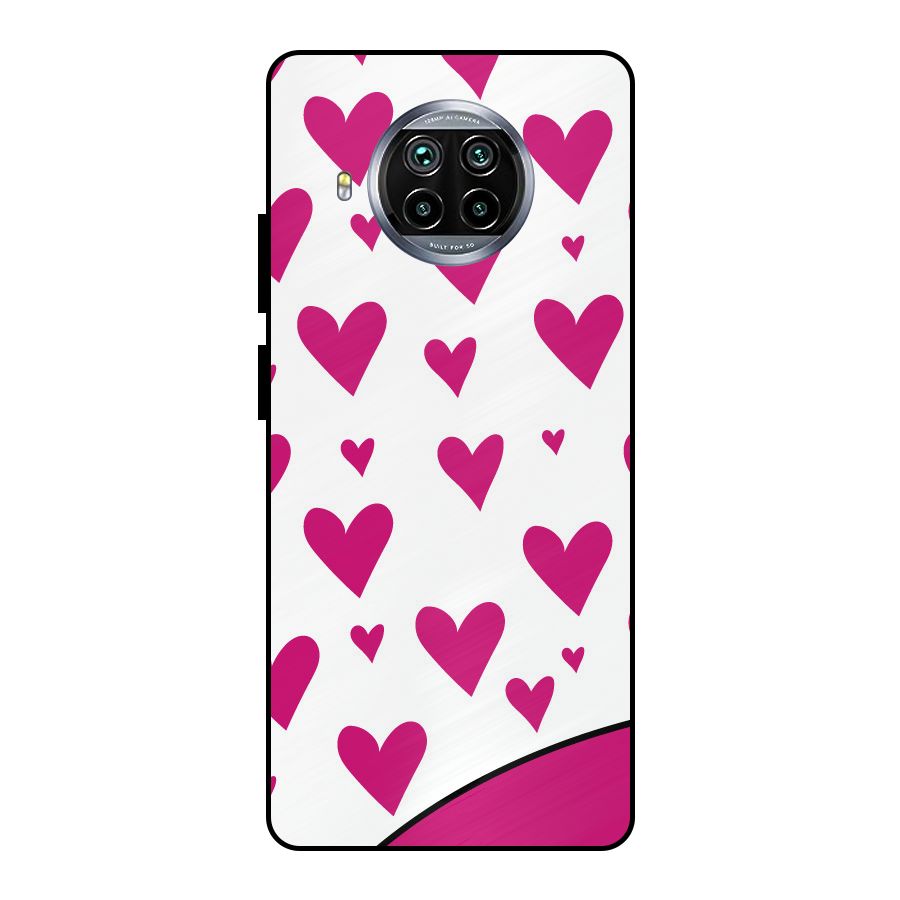 Romantic Couples with Hearts Metal Back Case for Mi 10i