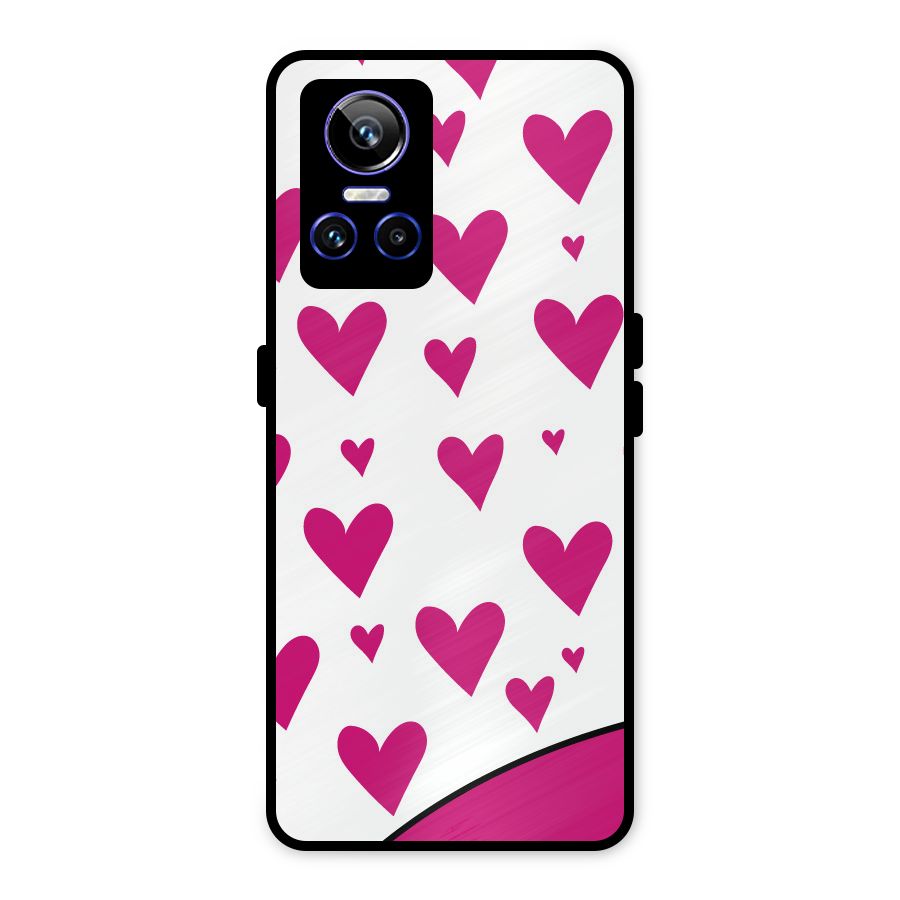 Romantic Couples with Hearts Metal Back Case for Realme GT Neo 3
