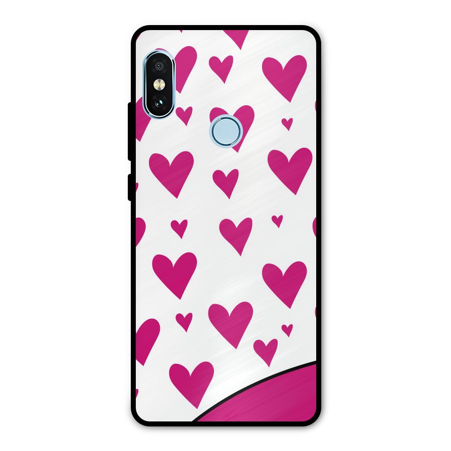 Romantic Couples with Hearts Metal Back Case for Redmi Note 5 Pro
