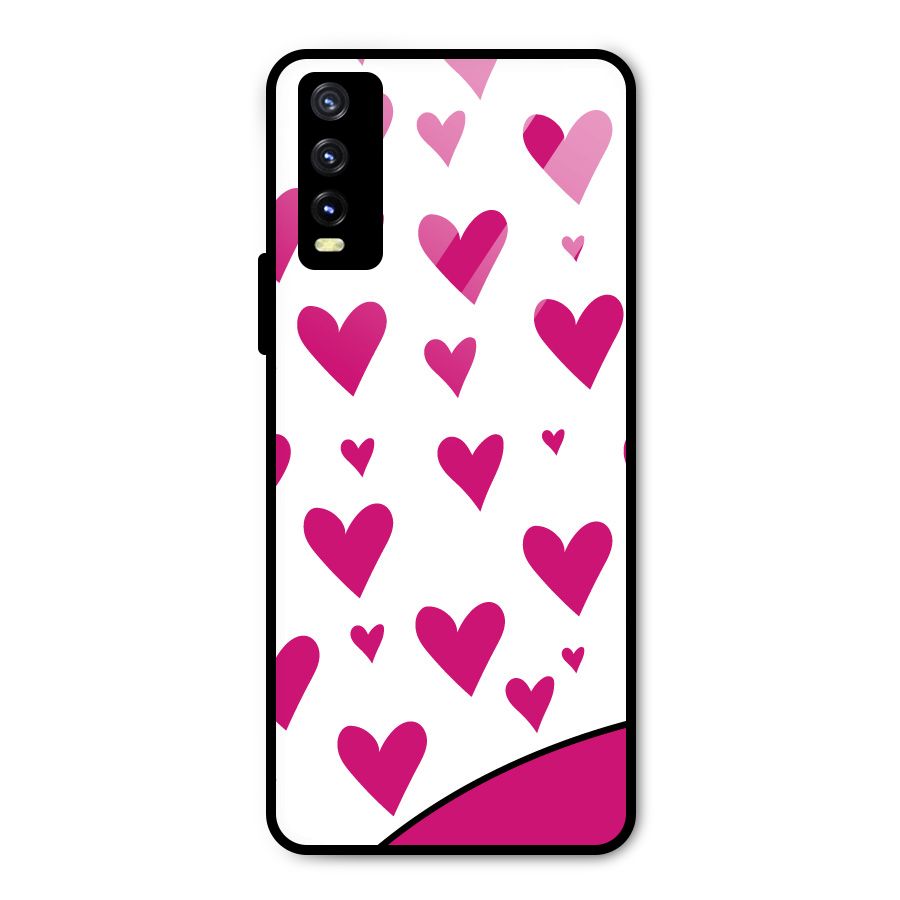 Romantic Couples with Hearts Metal Back Case for Vivo Y20t