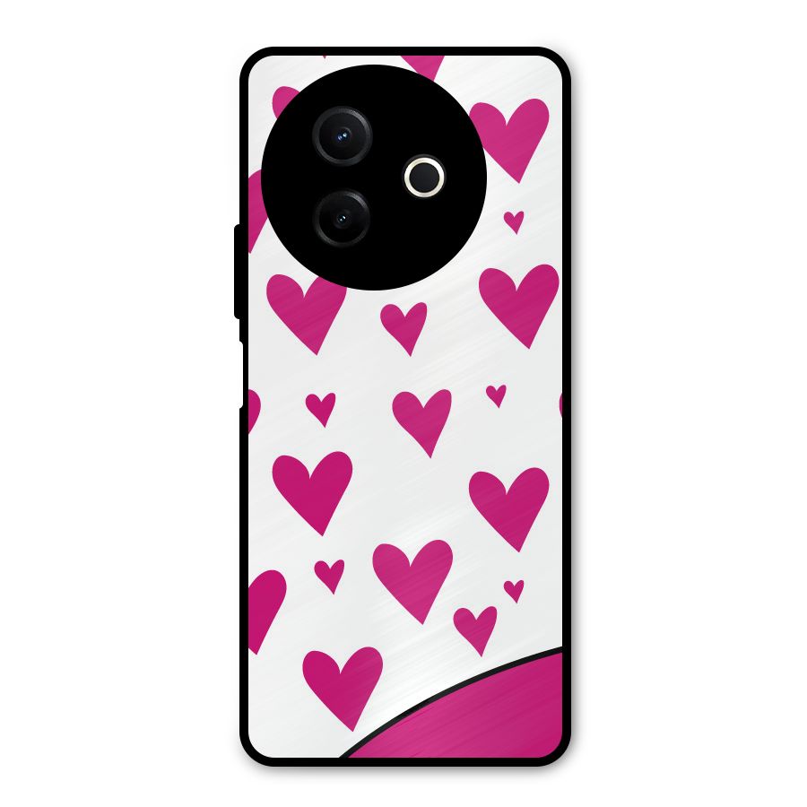 Romantic Couples with Hearts Metal Back Case for Vivo Y39