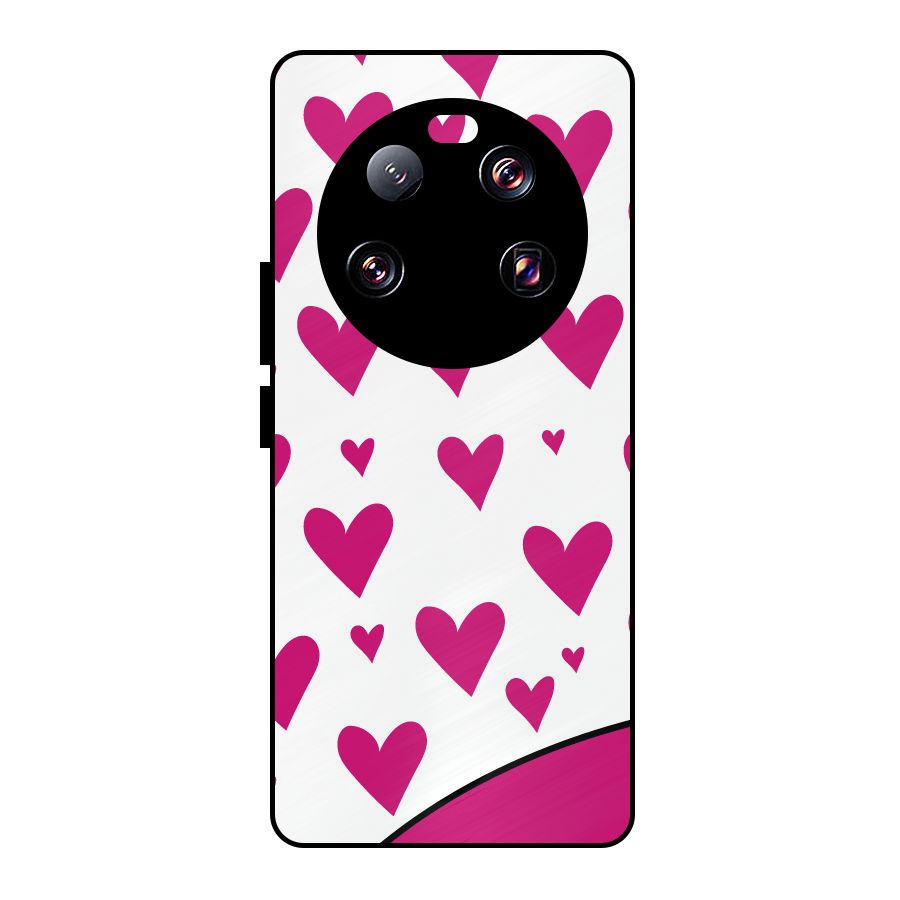 Romantic Couples with Hearts Metal Back Case for Xiaomi 13 Ultra