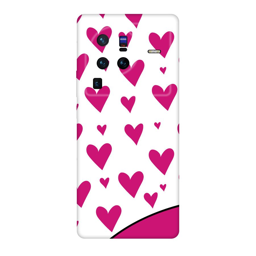 Romantic Couples with Hearts Original Polycarbonate Back Case for Vivo X80