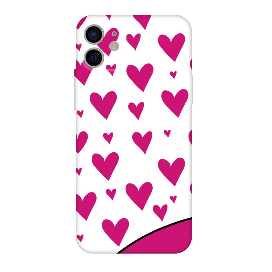 Romantic Couples with Hearts Original Polycarbonate Back Case for iPhone 11
