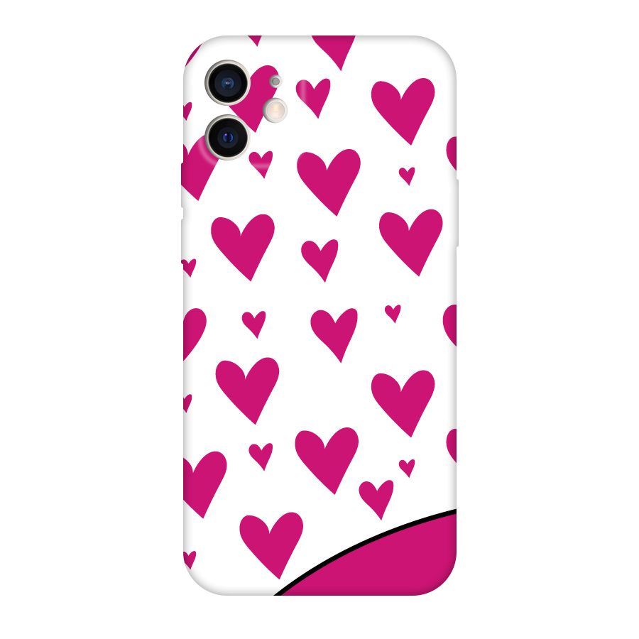 Romantic Couples with Hearts Original Polycarbonate Back Case for iPhone 12