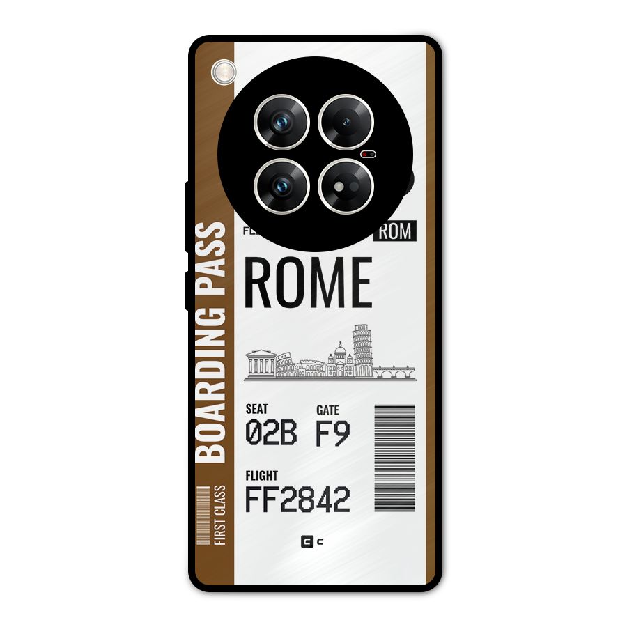 Rome Boarding Pass Metal Back Case for Infinix Zero 40 5G