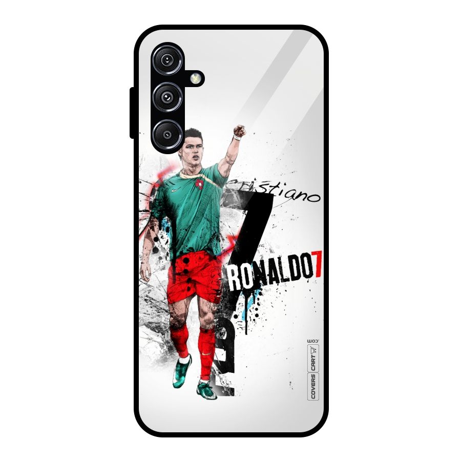 Ronaldo In Portugal Jersey Glass Back Case for Galaxy M34 5G