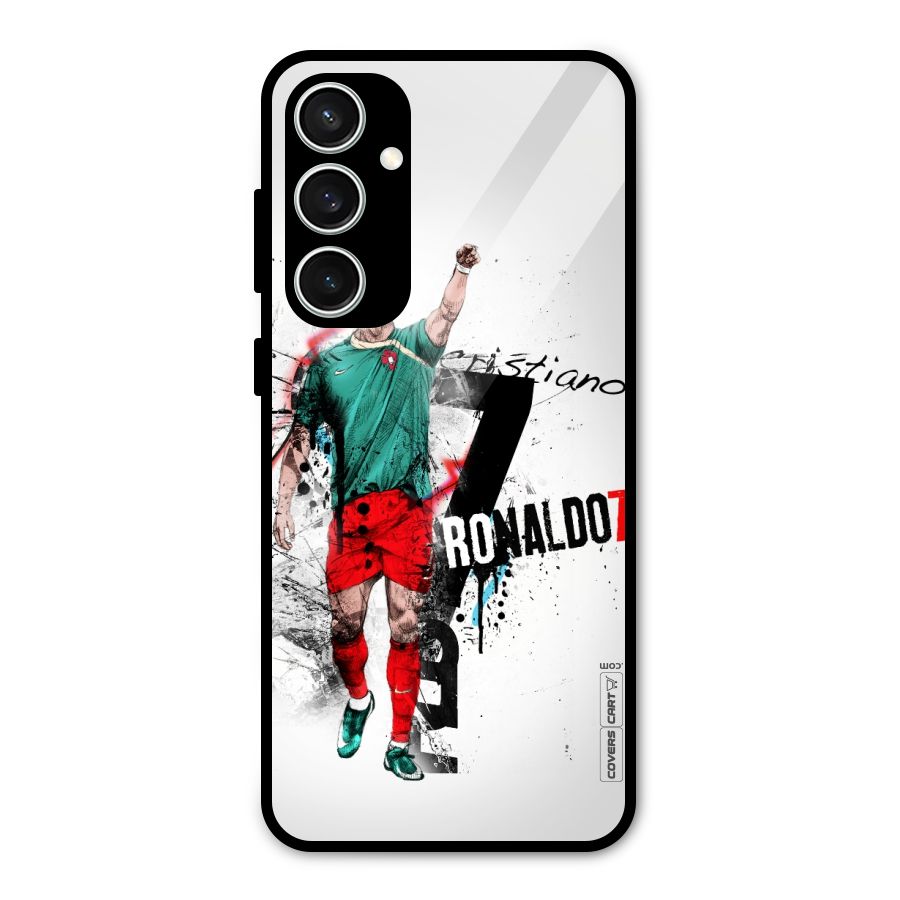 Ronaldo In Portugal Jersey Glass Back Case for Galaxy S23 FE