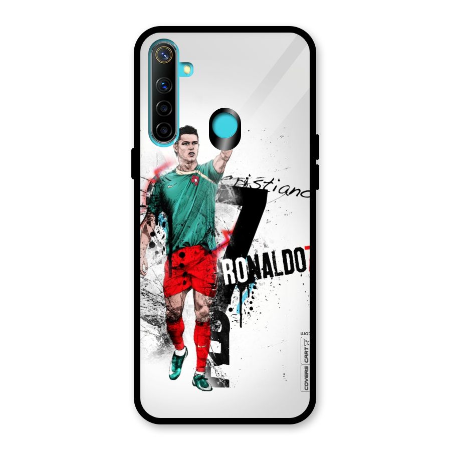 Ronaldo In Portugal Jersey Glass Back Case for Realme Narzo 10