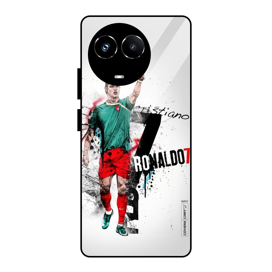 Ronaldo In Portugal Jersey Glass Back Case for Realme Narzo 60X