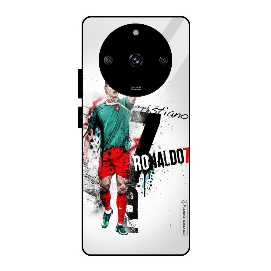Ronaldo In Portugal Jersey Glass Back Case for Realme Narzo 60 5G