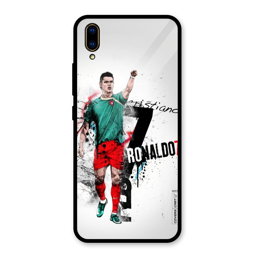 Ronaldo In Portugal Jersey Glass Back Case for Vivo V11 Pro