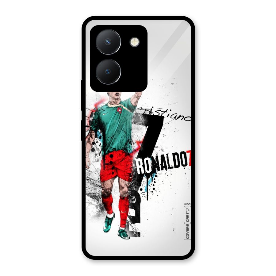 Ronaldo In Portugal Jersey Glass Back Case for Vivo Y36