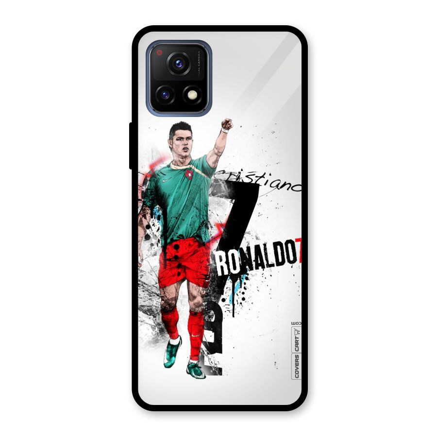 Ronaldo In Portugal Jersey Glass Back Case for Vivo Y72 5G