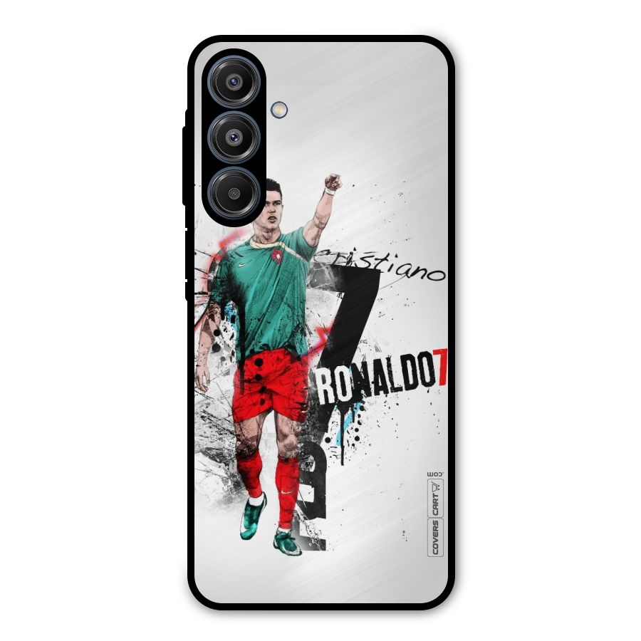 Ronaldo In Portugal Jersey Metal Back Case for Galaxy A16 5G