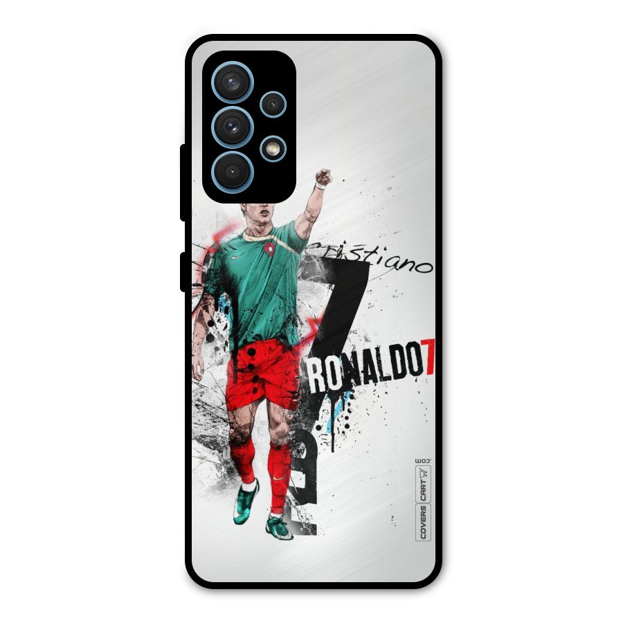 Ronaldo In Portugal Jersey Metal Back Case for Galaxy A32