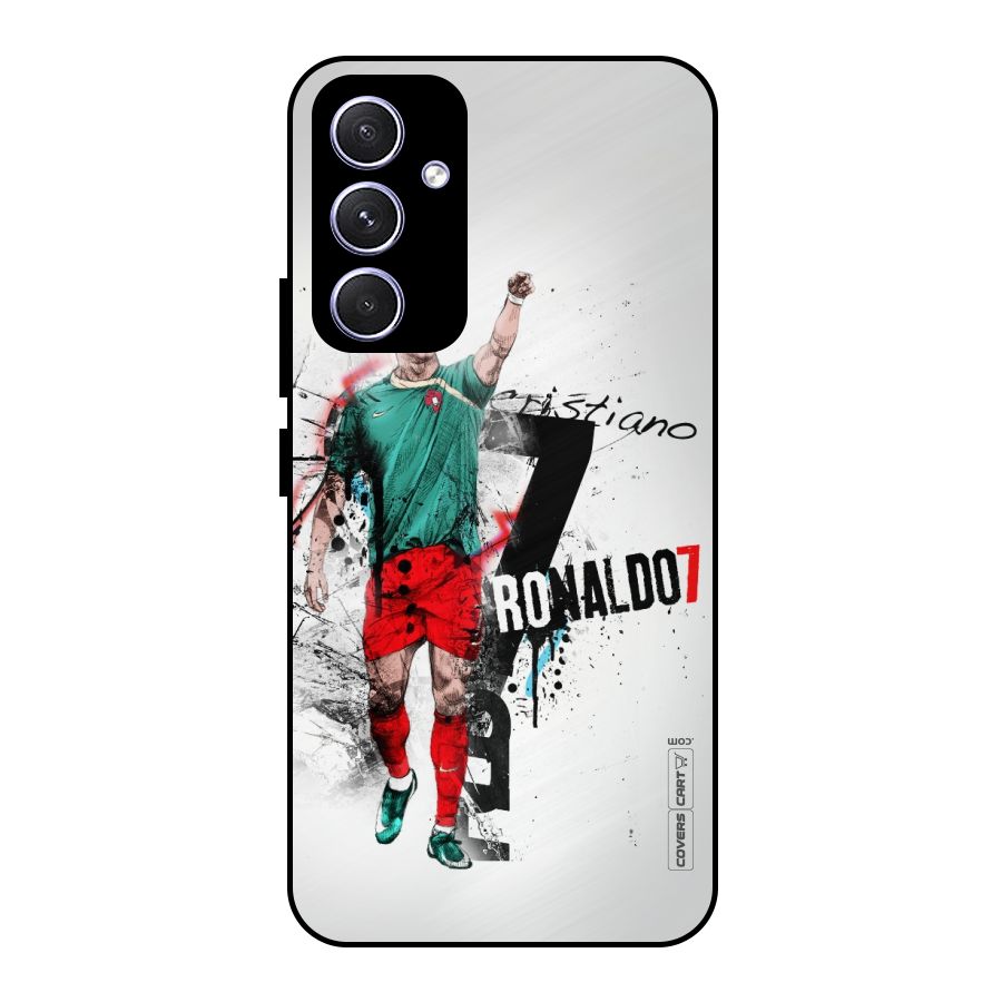 Ronaldo In Portugal Jersey Metal Back Case for Galaxy A54