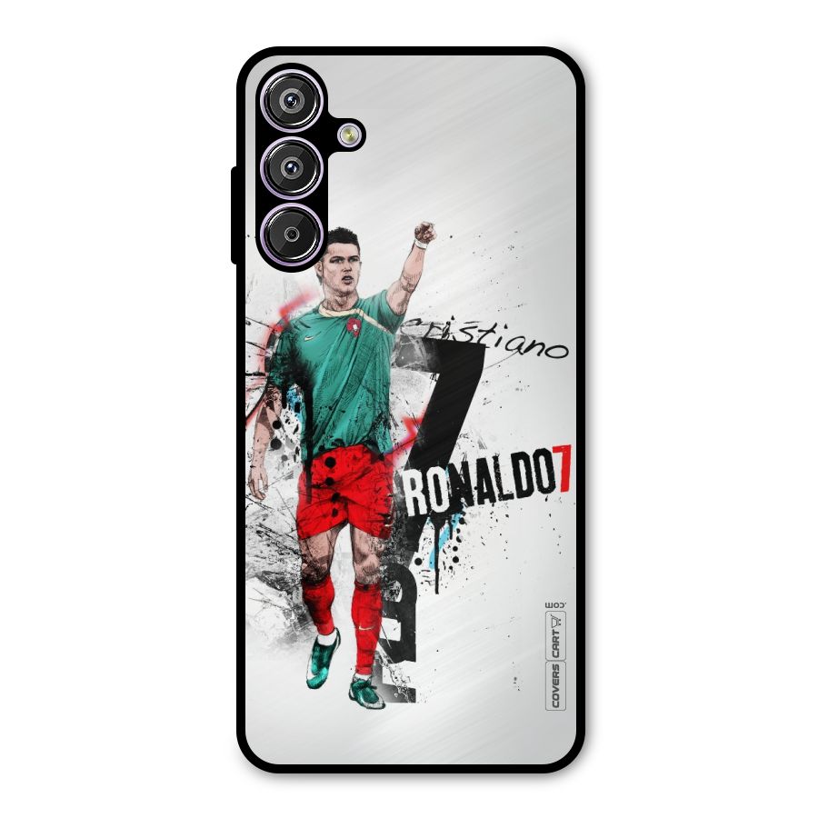 Ronaldo In Portugal Jersey Metal Back Case for Galaxy F15