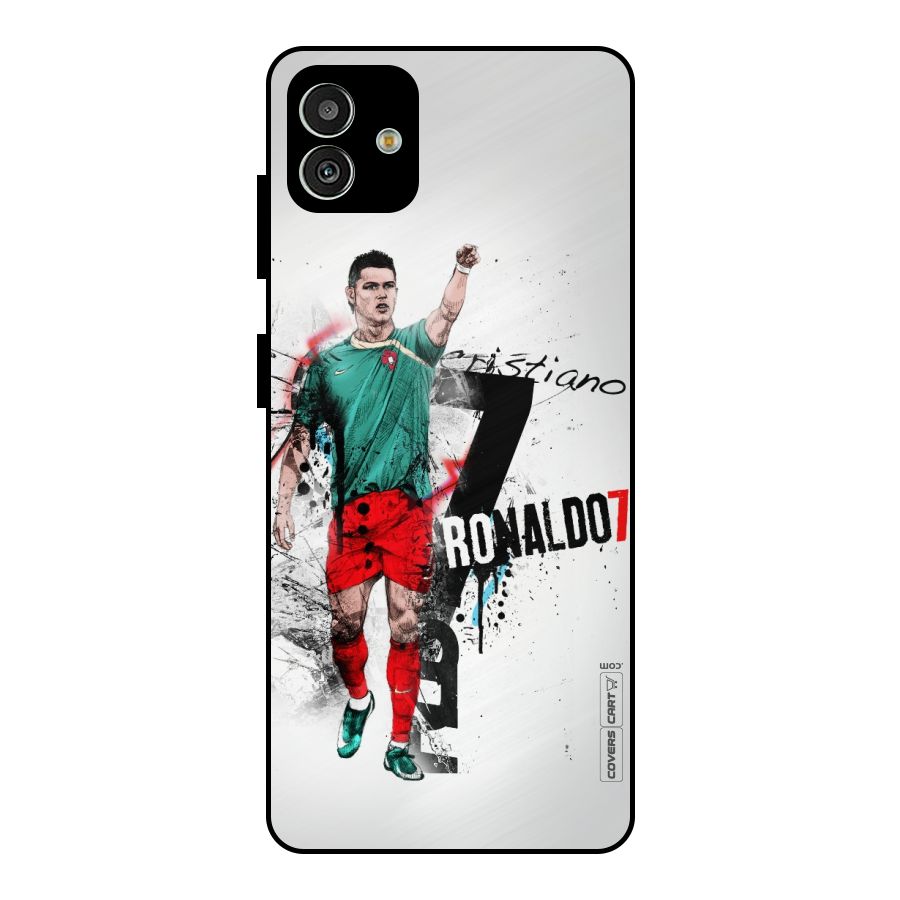 Ronaldo In Portugal Jersey Metal Back Case for Galaxy M13 5G