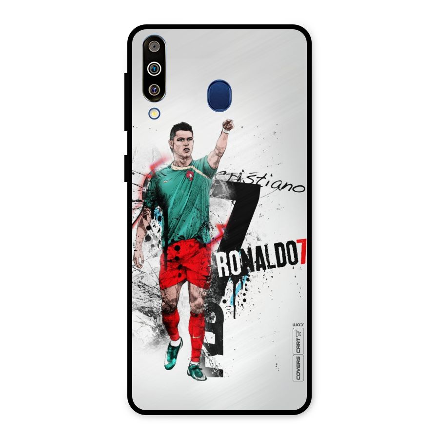Ronaldo In Portugal Jersey Metal Back Case for Galaxy M30