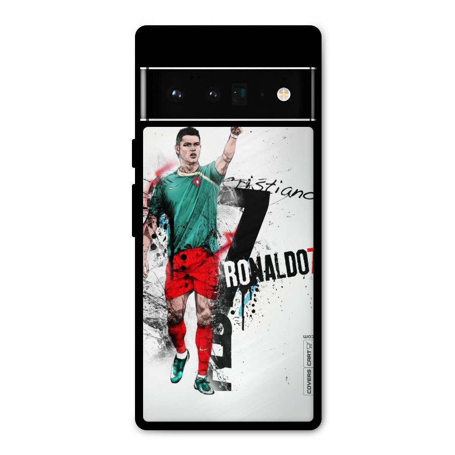 Ronaldo In Portugal Jersey Metal Back Case for Google Pixel 6 Pro