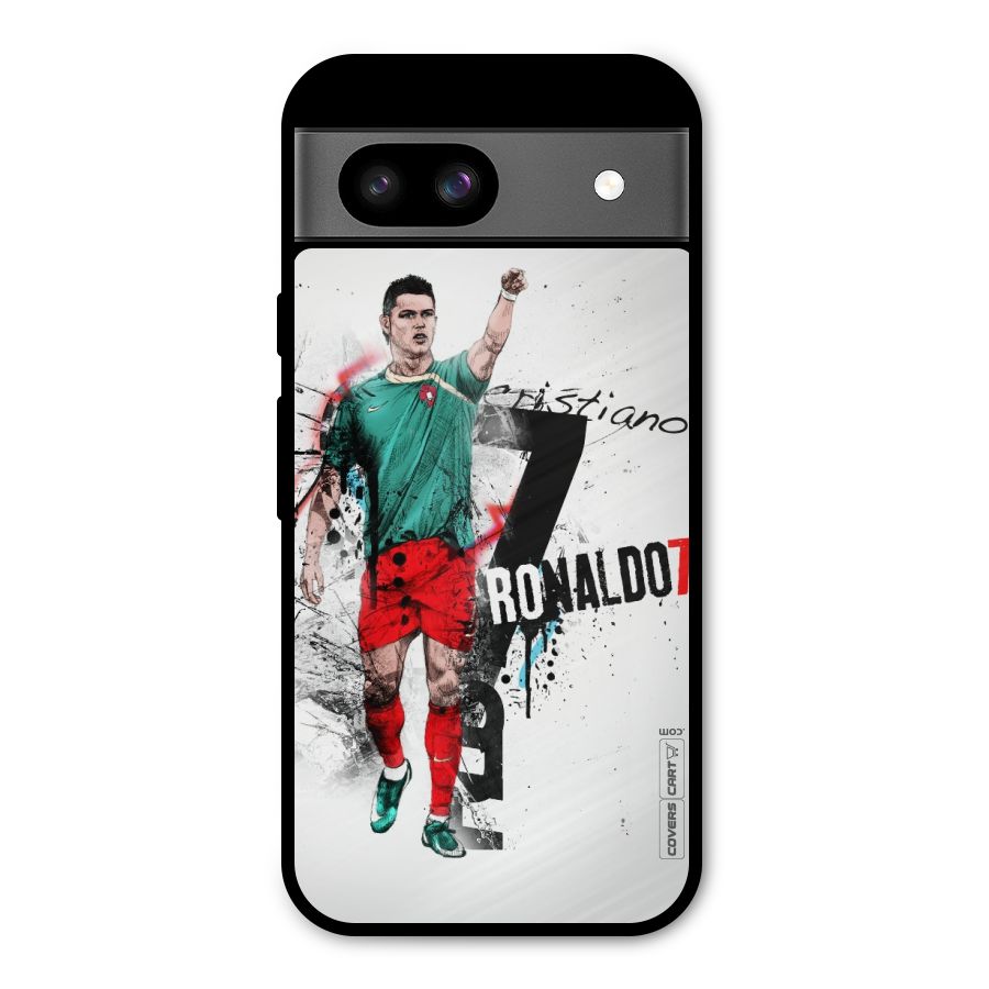 Ronaldo In Portugal Jersey Metal Back Case for Google Pixel 8a