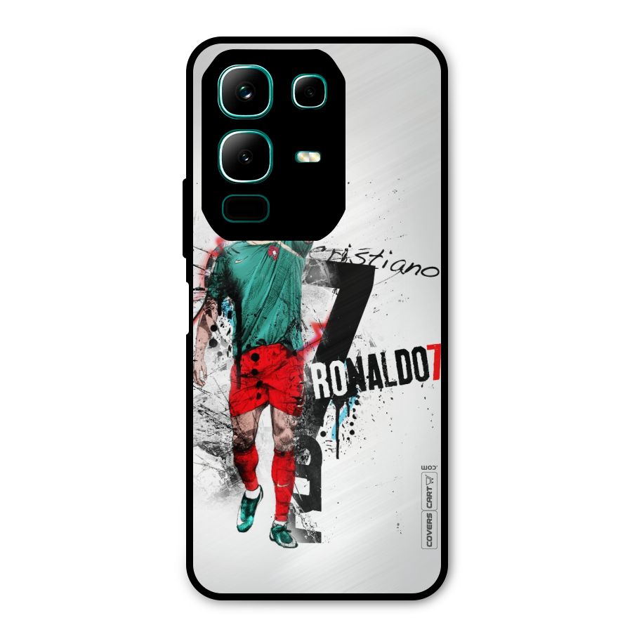 Ronaldo In Portugal Jersey Metal Back Case for Infinix Note 50x