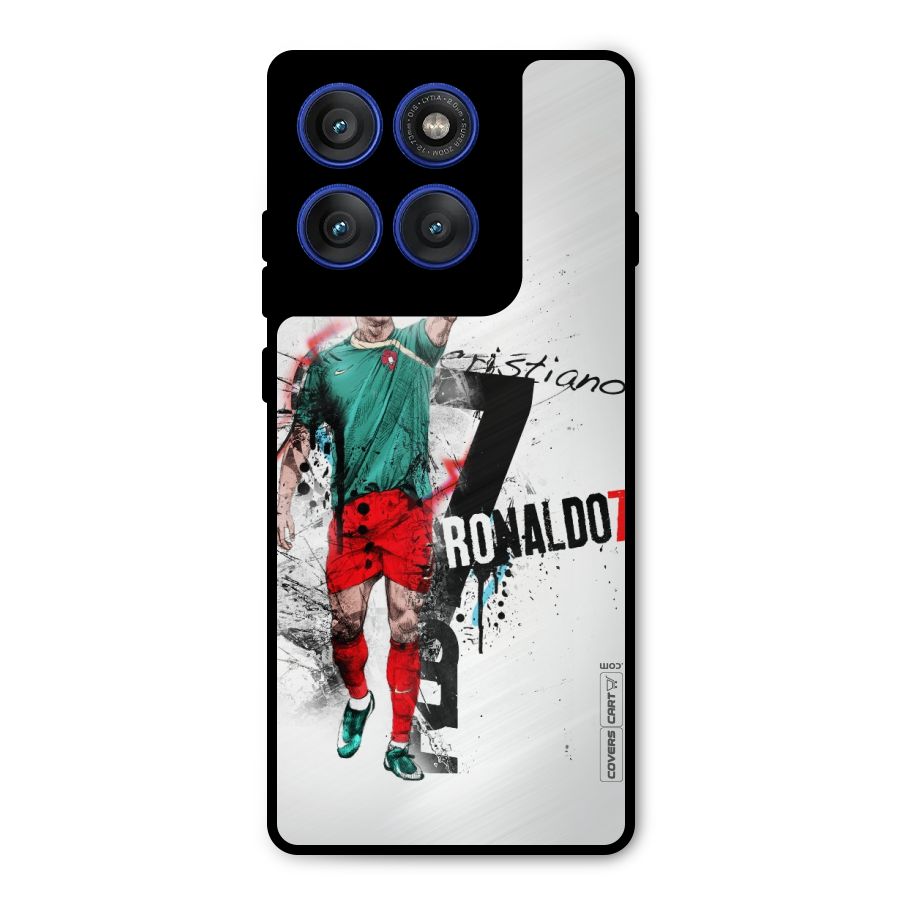 Ronaldo In Portugal Jersey Metal Back Case for Motorola Edge 60 Pro