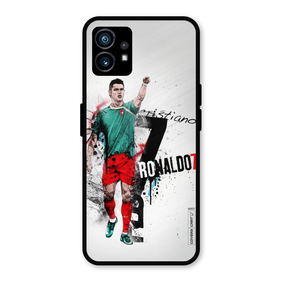 Ronaldo In Portugal Jersey Metal Back Case for Nothing Phone 1
