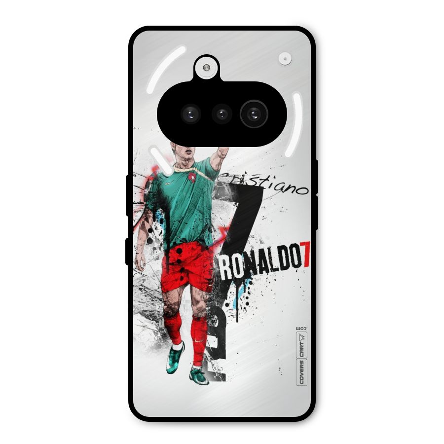 Ronaldo In Portugal Jersey Metal Back Case for Nothing Phone 3a